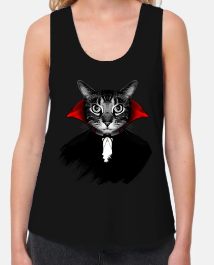 Tee-shirt chat vampire