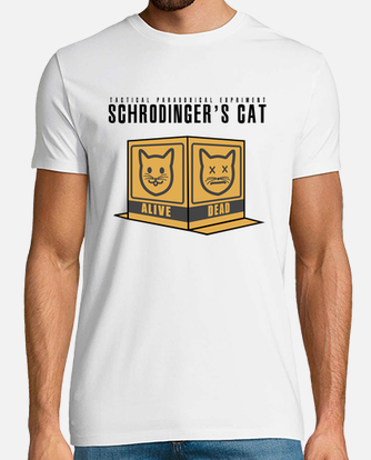 T-shirt Dead and Alive - Chat de Schrödinger