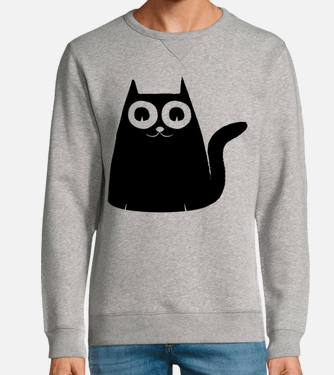 Sweat Chat Noir Mignon Meow - Créer Son T-shirt