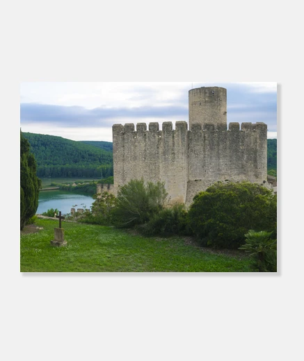 Tableau château avec tombe