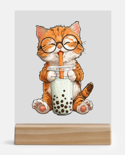 Metacrilato Chaton fan de bubble tea