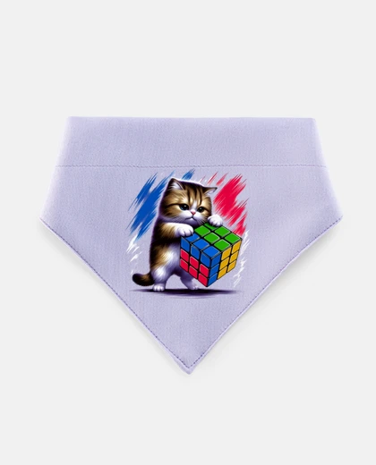 Mascotas chaton trop mignon joue rubik s cube drapeau français 