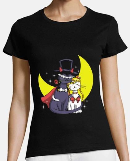 Tee-shirt chats clair de lune travestissement shirt