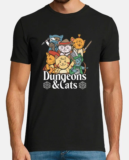 Tee-shirt chats et donjons