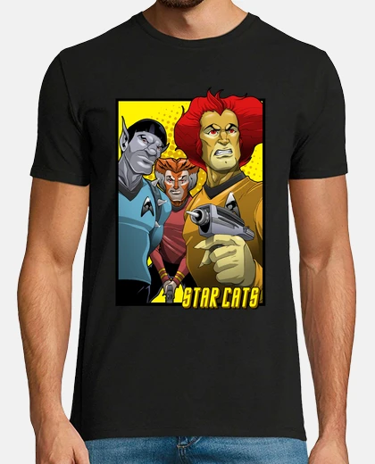 Tee-shirt chats étoiles