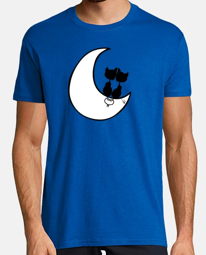 Tee-shirt chats sur la lune