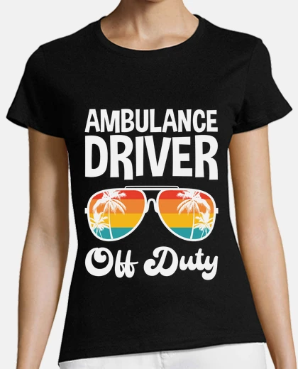 Tee-shirt chauffeur d39ambulance en congé d39été