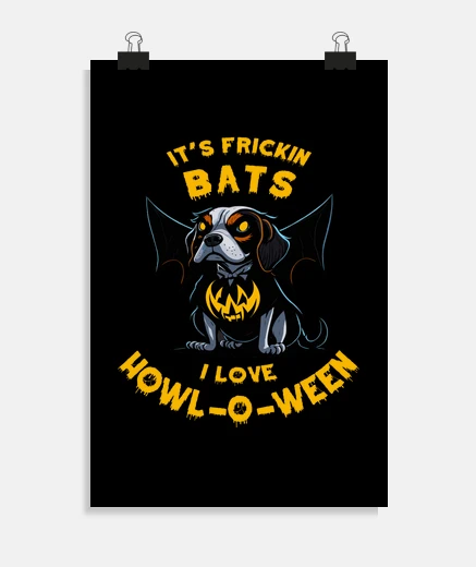 Poster Chauve-souris maléfique pour chien beag