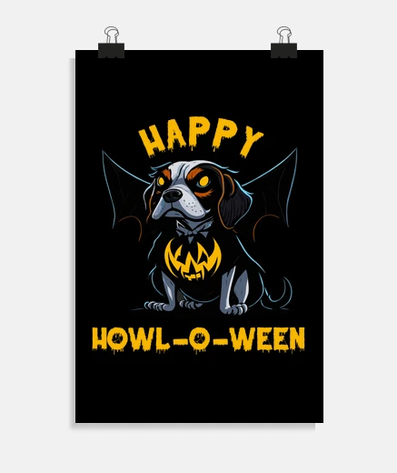 Poster Chauve-souris maléfique pour chien beag