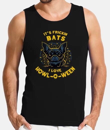 Tee-shirt chauve-souris mignonne de chien carlin 