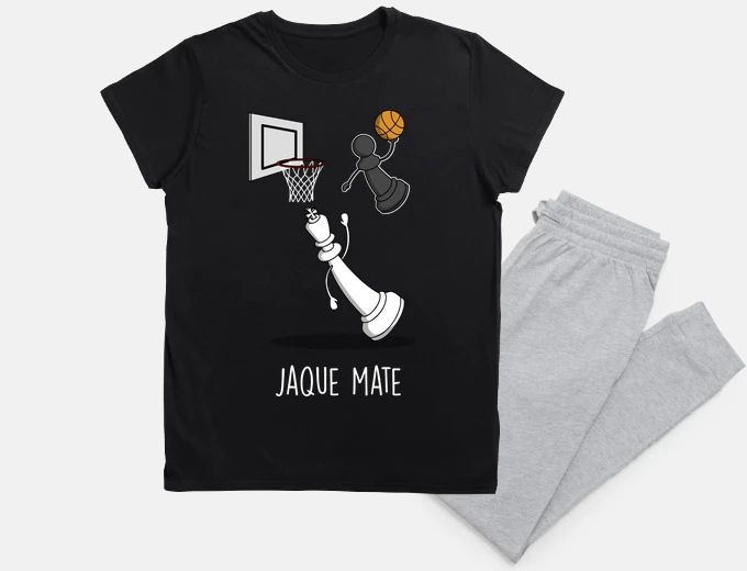 Pajama checkmate black