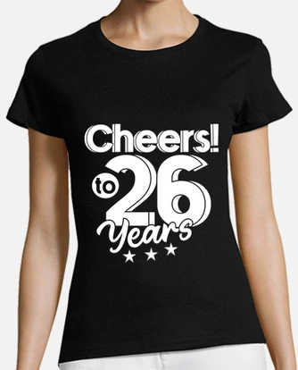 Playera cheers to 26 years laTostadora M xico