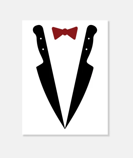 Wall chef bow tie