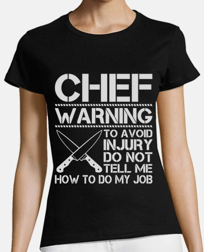 Tee-shirt chef d39avertissement