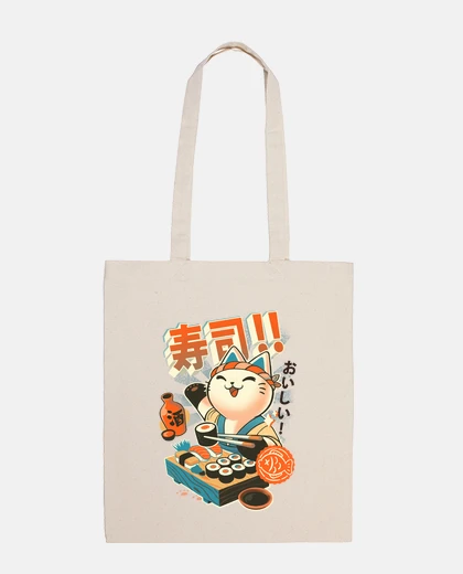 Sac chef de sushi - cuisine de chat mignon - restaurant japonais