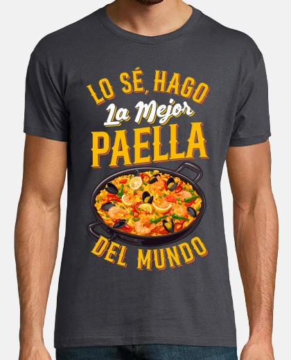 Camiseta Chef Hago La Mejor Paella Del Mundo Regalo Papá Cocinero