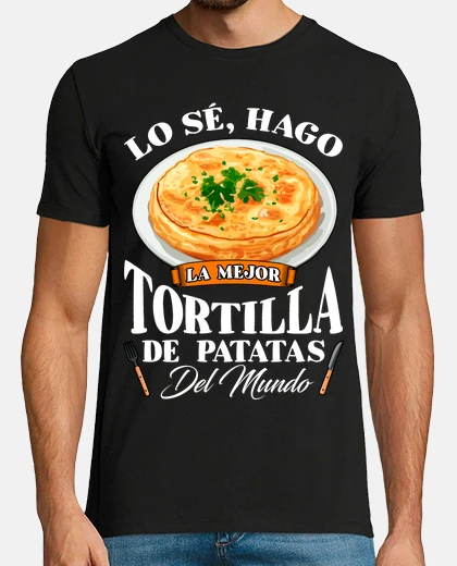T-shirt chef i make the best potato omelet dad cook