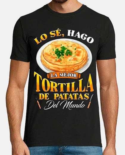 T-shirt chef i make the best potato omelet dad cook
