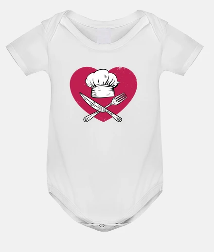 Kids chef star toque baby bodysuit onesie