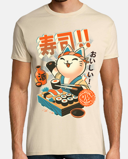 chef de sushi - cuisine de chat mignon - restaurant japonais