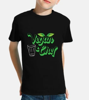 chef vegano che cucina verdure a base v