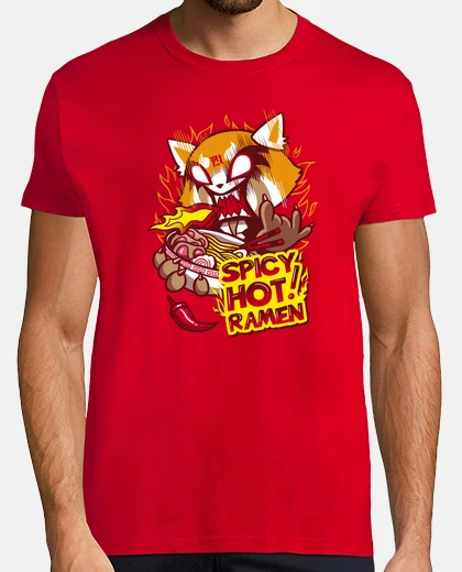 Tee-shirt chemise de nourriture de confort épicé
