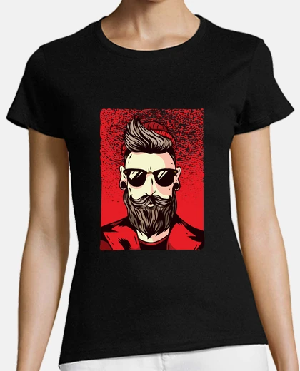 Tee-shirt chemise hipster barbu