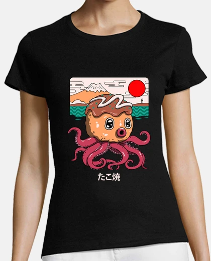 Tee-shirt chemise octakoyaki femme