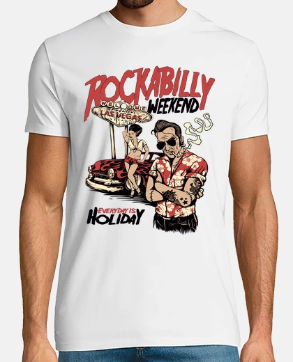 Tee-shirt chemise pin-up rockabilly rockers rétro