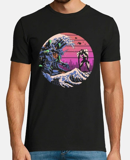 Tee-shirt chemise rétro eva wave mens