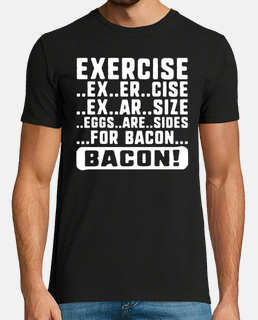 chemise d&#39;exercice exercice bacon tee les œufs sont côté pour le bacon pour obtenir des idées ca