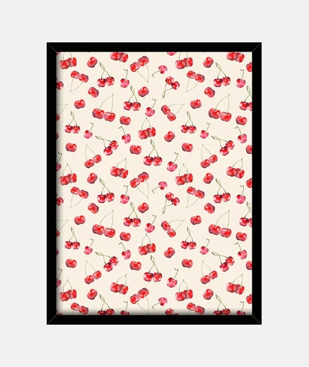 Framed cherry pattern