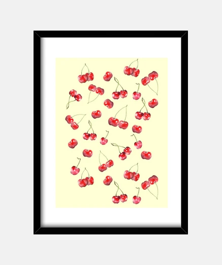 Framed cherry pattern (t-shirt)