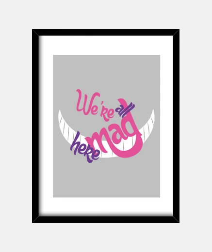 Framed chesire - alice elpdlm