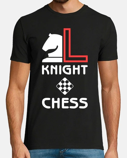 T-shirt chess horse - l - 2