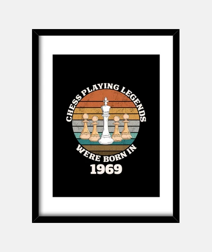Framed Chess Playing Legends Were Born In 1969