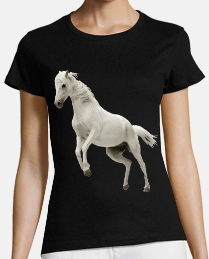 Tee-shirt cheval blanc équitation équitation dres