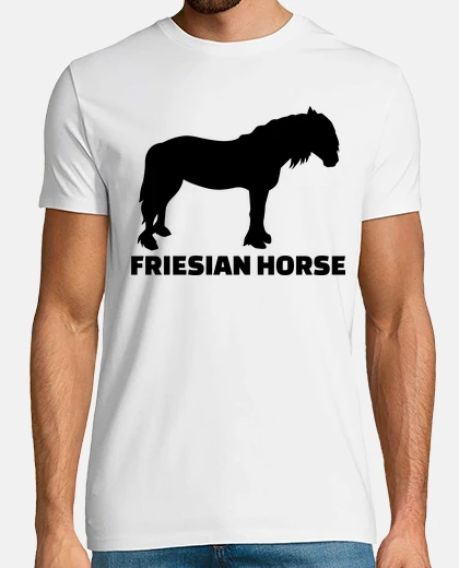 Tee-shirt cheval frison