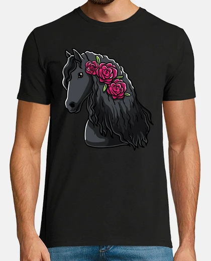Tee-shirt cheval frison cheval cheval love r cade
