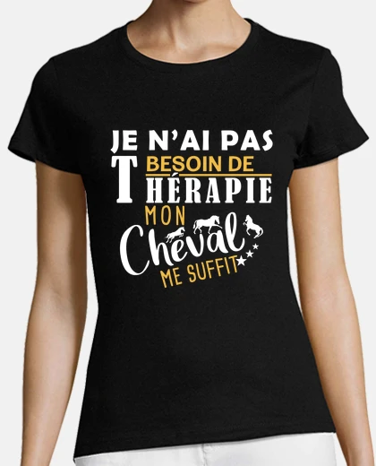 Tee-shirt Cheval, humour équitation, sport