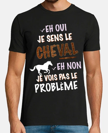 Tee-shirt Cheval Je Sens lEcurie Equitation