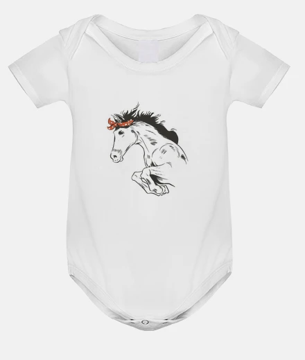 Vêtements cheval ,pur sang, avec, bandana, bébé aime les chevaux .