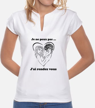 T-shirt homme Col V J'peux pas J'ai Musique - Cadeau D'amour