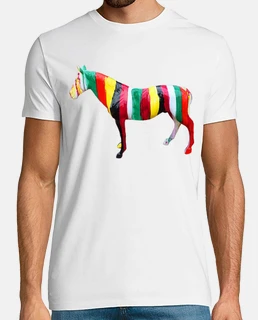cheval multicolore , pop -art , art moderne , 