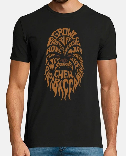 Tee-shirt Chewbacca Typographie