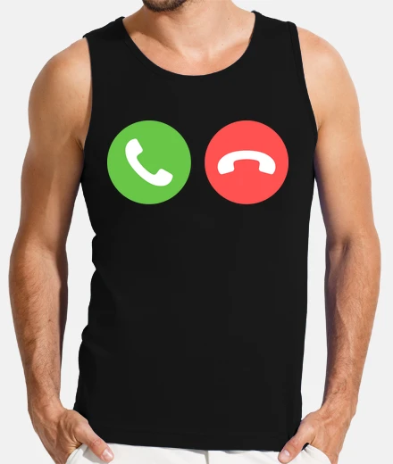 T-shirt chiamare riagganciare telefono cellular