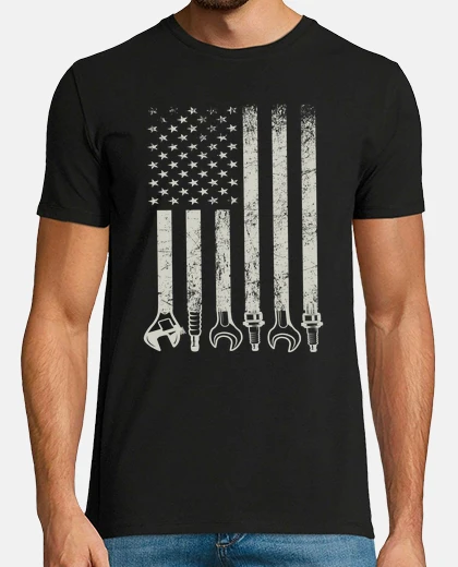 T-shirt chiave inglese e scintilla per meccanic