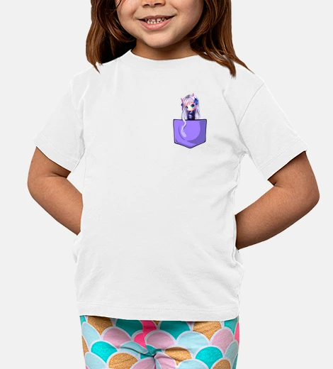 Abbigliamento chibi anime cat girl pocket