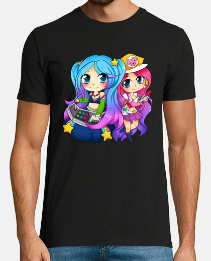Tee-shirt chibi sona d'arcade and miss fortune
