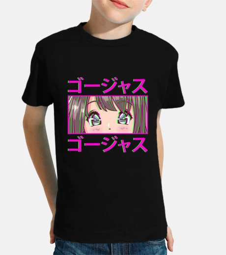 Ropa chica anime con escritura kanji